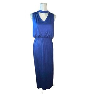 EE Some Navy Maxi Sleeveless Dress Size L